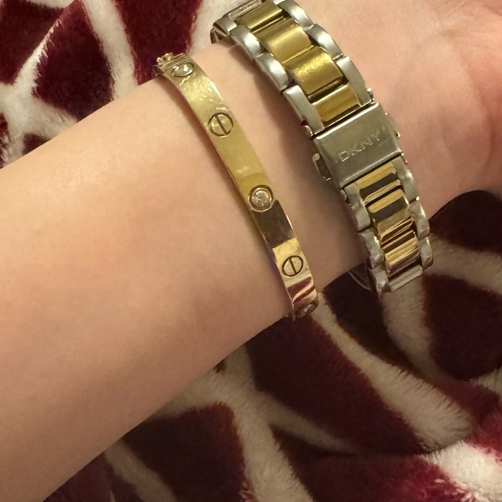 DKNY Silver and Gold Watch - Picture 7 of 7